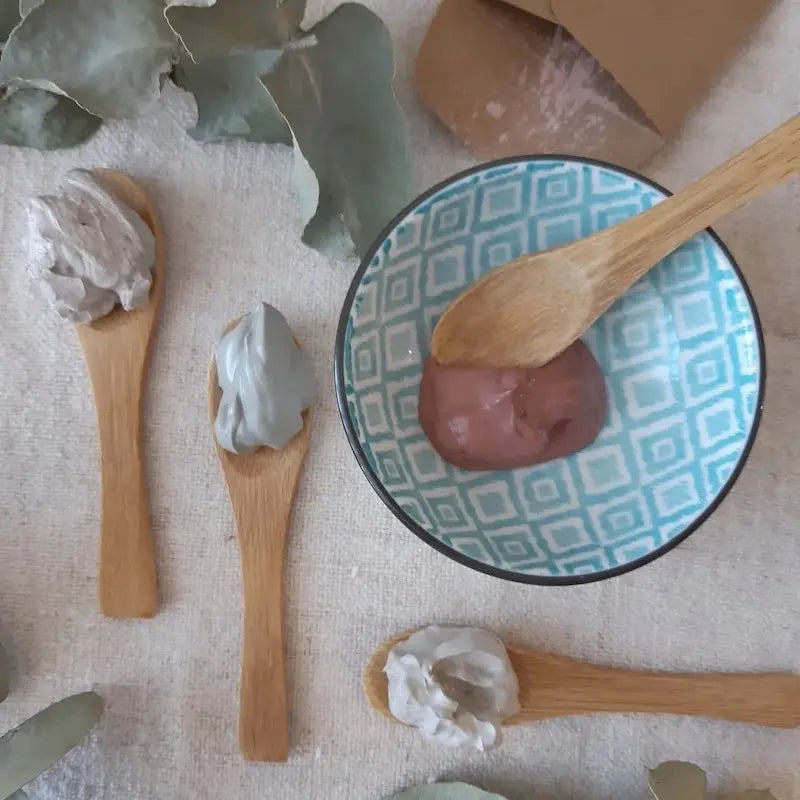 Face mask ingredients in bowl with spoon